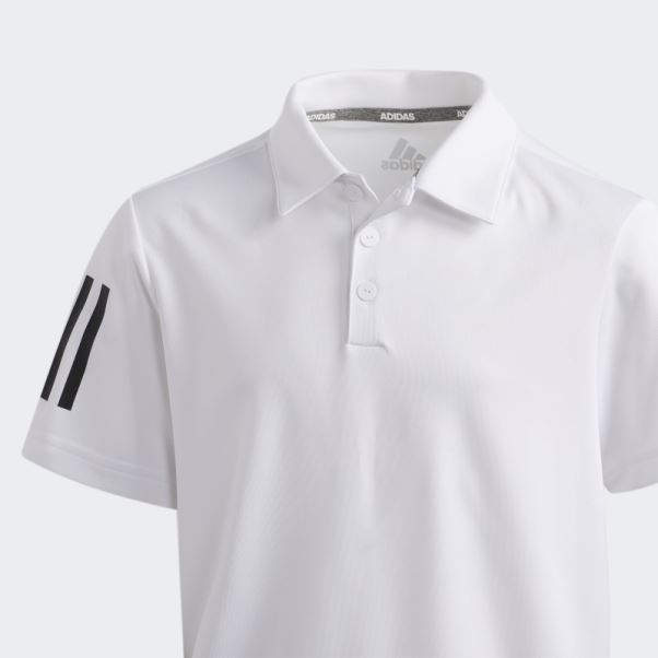 Polo 3 Bandes Adidas Blanc