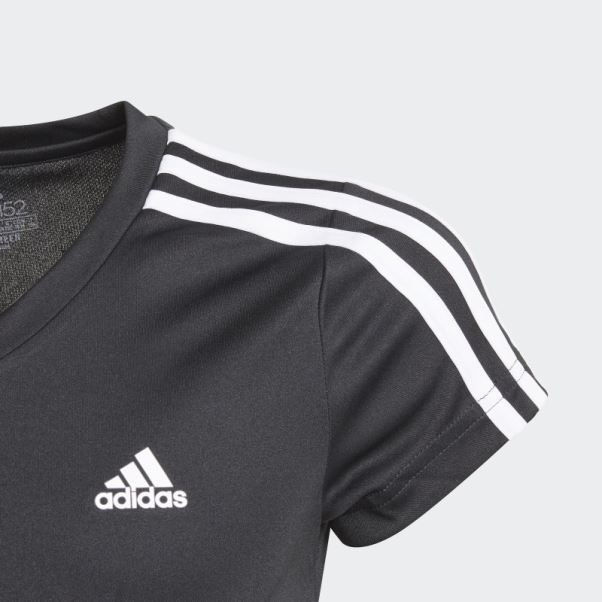T-shirt Adidas 3 Bandes Noir