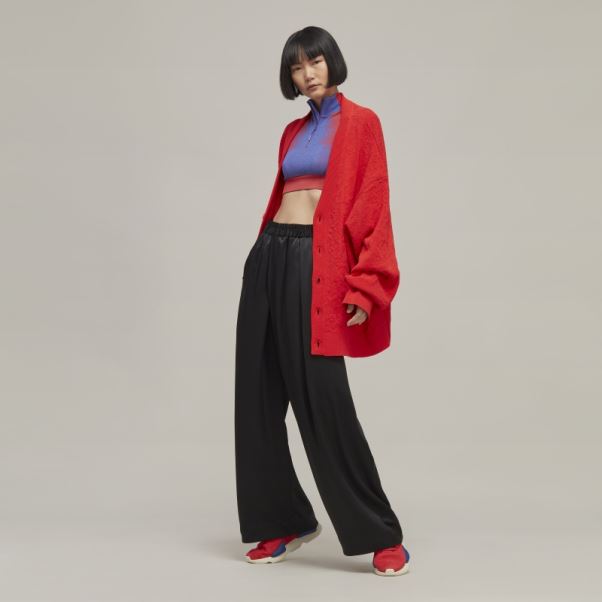 Y-3 Pantalon De Jogging Large En Soie Technique Adidas Stylé