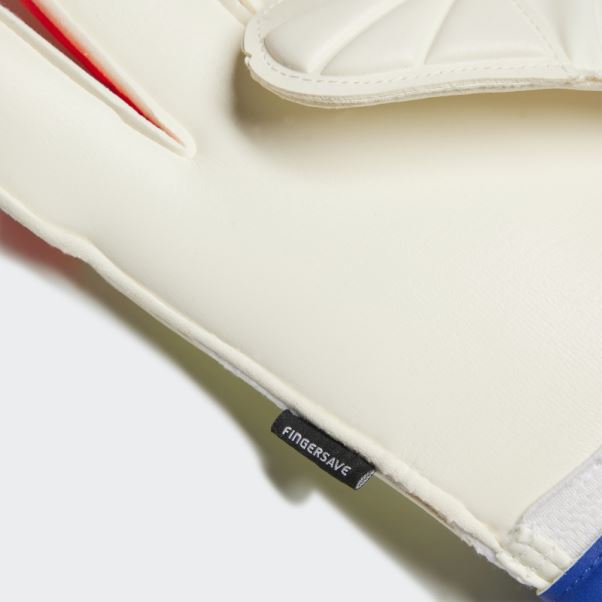 Predator Edge Gants De Match Fingersave Blanc Adidas