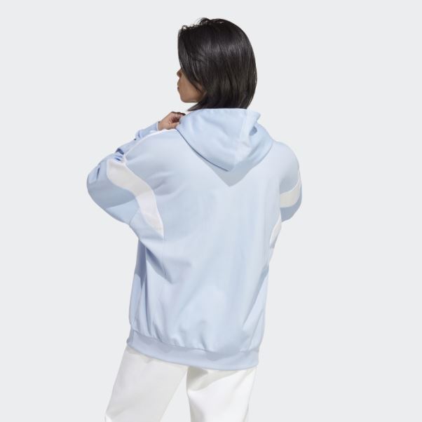Adicolor Classics Sweat à Capuche Ligne Coupe Adidas Bleu Aube