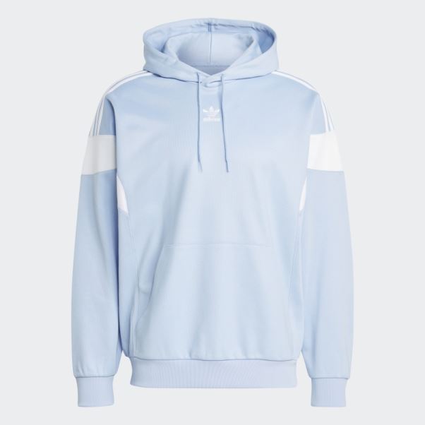 Adicolor Classics Sweat à Capuche Ligne Coupe Adidas Bleu Aube