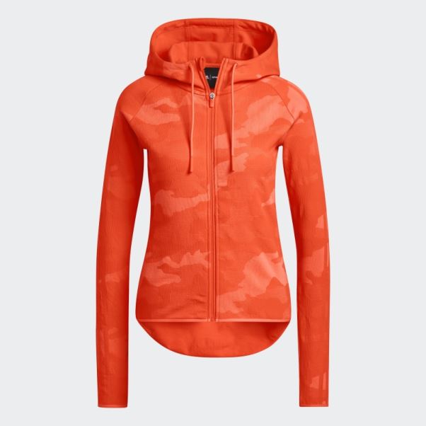 Sweat à Capuche Zippé En Maille Camouflage Aop Adidas