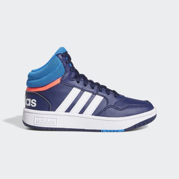 Adidas Hoops Mid Chaussures Bleu Foncé