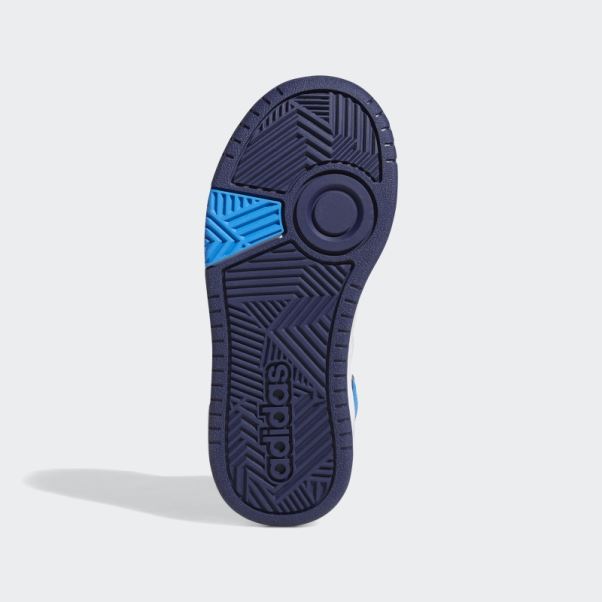 Adidas Hoops Mid Chaussures Bleu Foncé