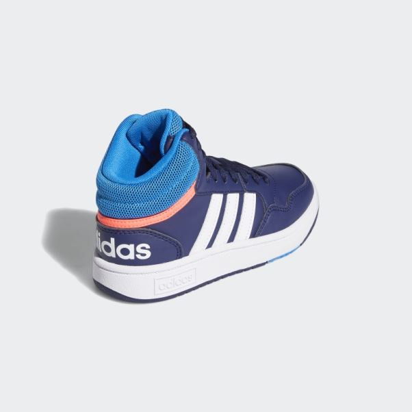 Adidas Hoops Mid Chaussures Bleu Foncé