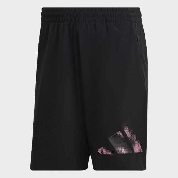 Short D'entrainement Graphique Train Icones Noir Adidas