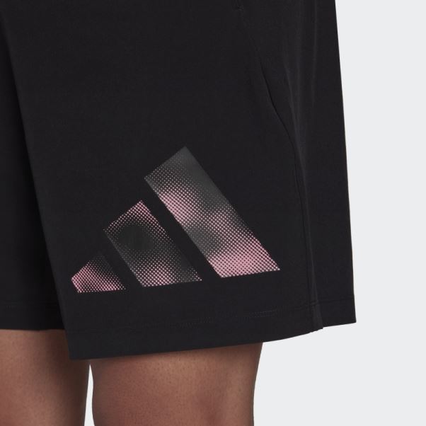 Short D'entrainement Graphique Train Icones Noir Adidas