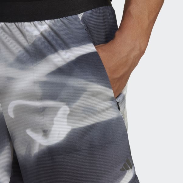 Gris Conçu Pour L'entraînement Short D'entraînement à Imprimé Heat.rdy Hiit Adidas
