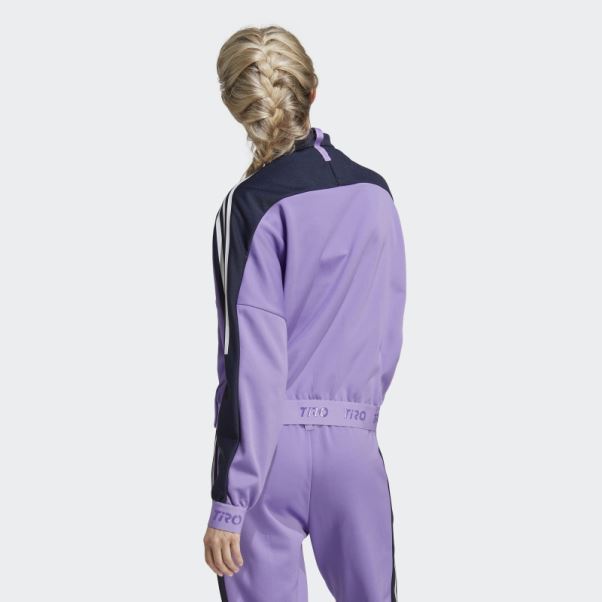 Veste De Survêtement Avancée Tiro Violet Adidas