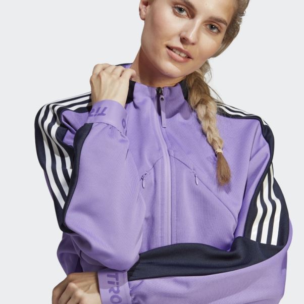 Veste De Survêtement Avancée Tiro Violet Adidas