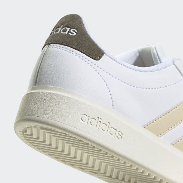 Chaussures Grand Court Cloudfoam Confort Blanc Adidas