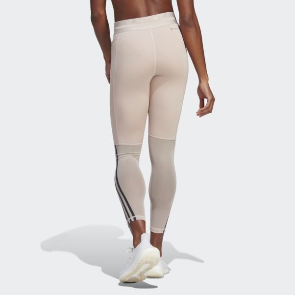 Legging Techfit Hyperglam 7/8 Taupe Adidas