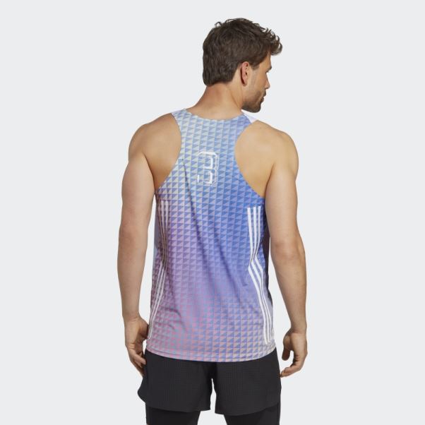 Adizero Sasha Zhoya Signature Débardeur Rose Clair Adidas