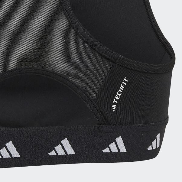 Brassière De Sport Aeroready Techfit Adidas Noir