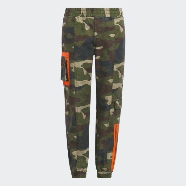 Pantalon En Toile Camouflage Adidas Aop