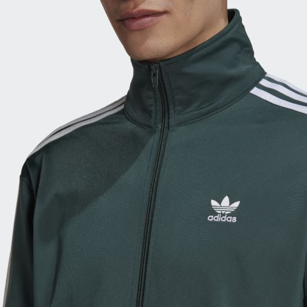 Veste De Survêtement Adidas Adicolor Classics Firebird Vert Minéral