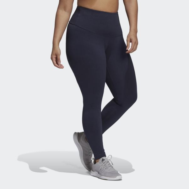 Legging Taille Haute à Logo Essentials (taille Plus) Adidas Ink