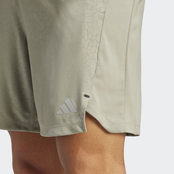 Short D'entraînement En Pu Imprimé Caillou Argenté Adidas