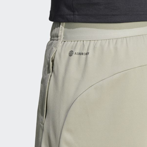 Short D'entraînement En Pu Imprimé Caillou Argenté Adidas