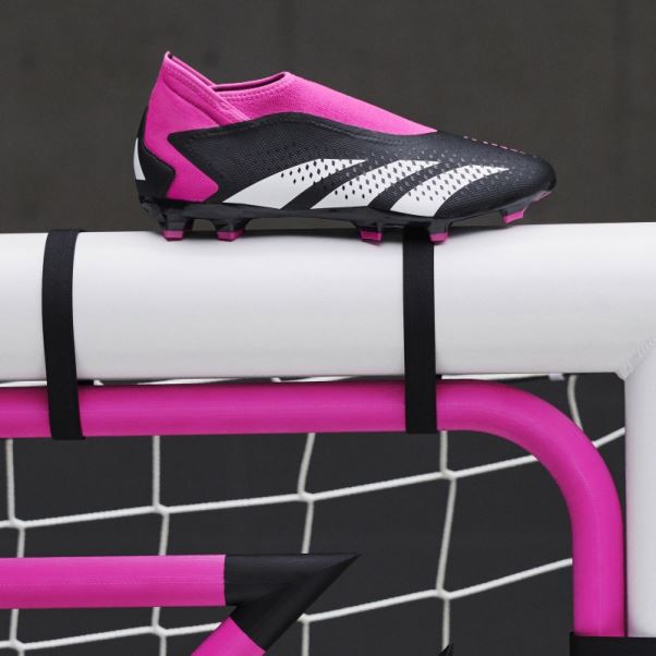 Predator Accuracy.3 Noir Crampons Pour Terrain Ferme Sans Lacets Adidas