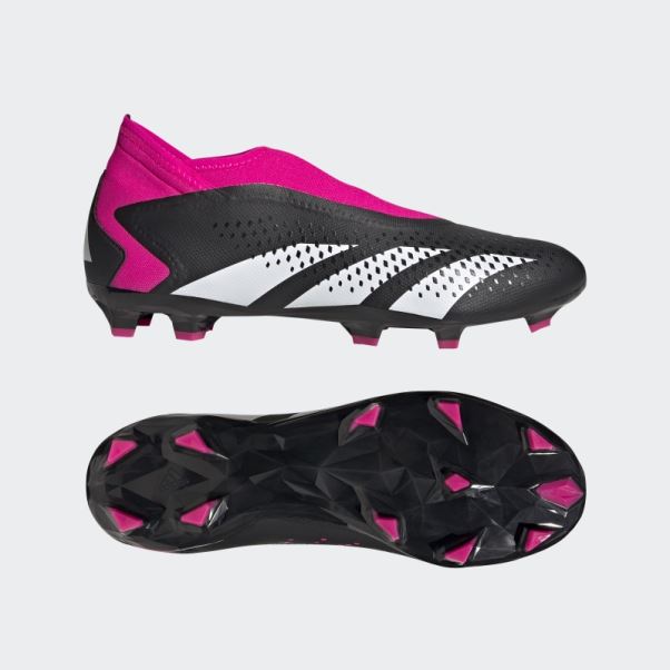 Adidas Predator Precision.3 - Bottes De Sol Ferme Sans Lacets Rose Vif