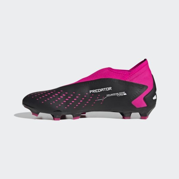 Predator Precision.3 Chaussures De Football Sans Lacets Pour Terrain Sec Noir Adidas
