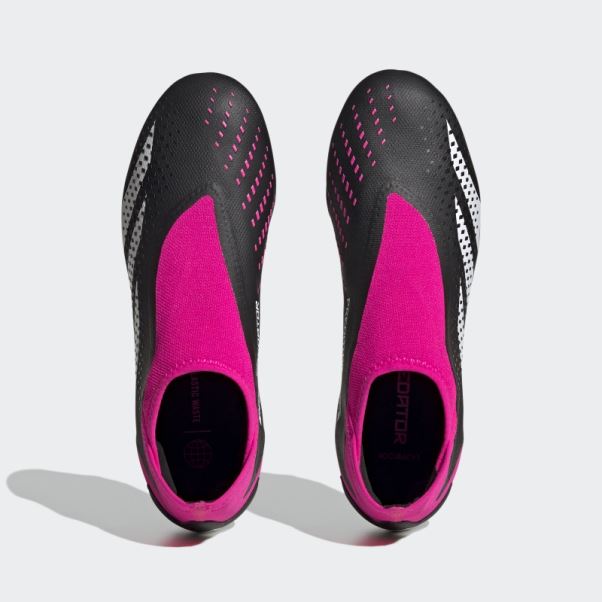 Predator Precision.3 Chaussures De Football Sans Lacets Pour Terrain Sec Noir Adidas