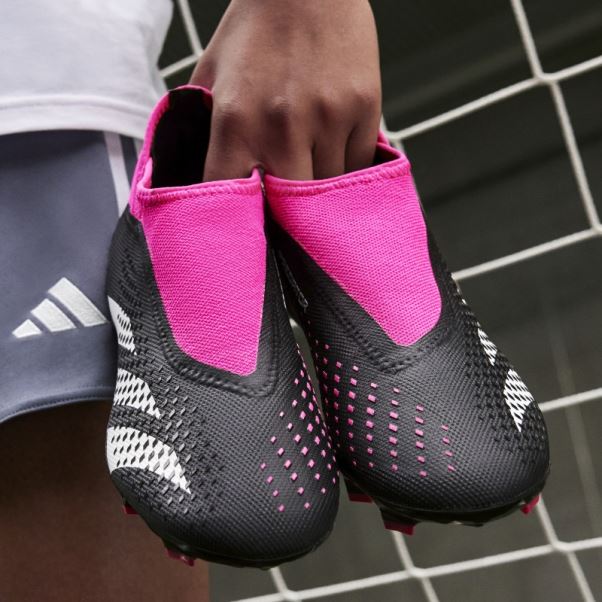 Predator Precision.3 Chaussures De Football Sans Lacets Pour Terrain Sec Noir Adidas