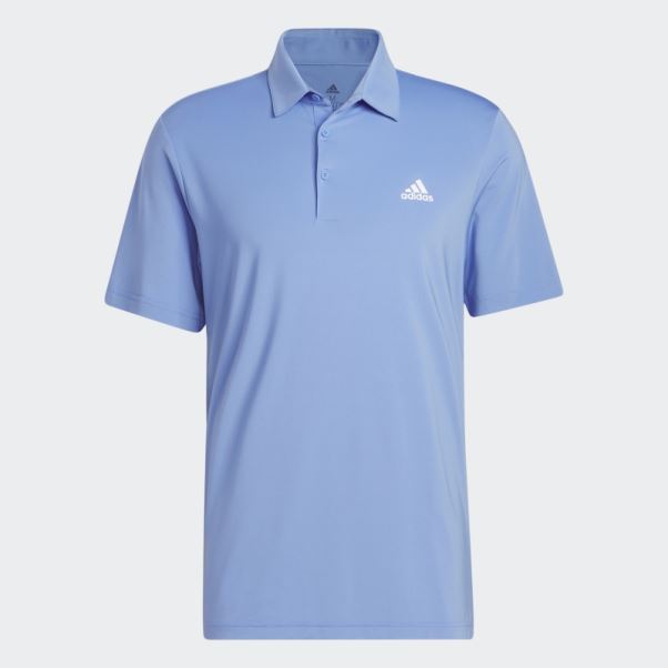 Polo Bleu Adidas Ultimate365 Solide Sur La Poitrine Gauche