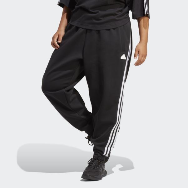 Adidas Pantalon Regular Noir à 3 Bandes Future Icons (grande Taille)