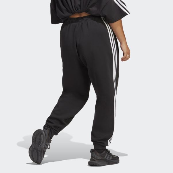 Adidas Pantalon Regular Noir à 3 Bandes Future Icons (grande Taille)