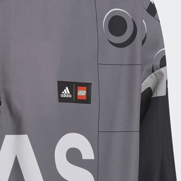 Coupe-vent Demi-zip Adidas X Classic Lego Mode Noir