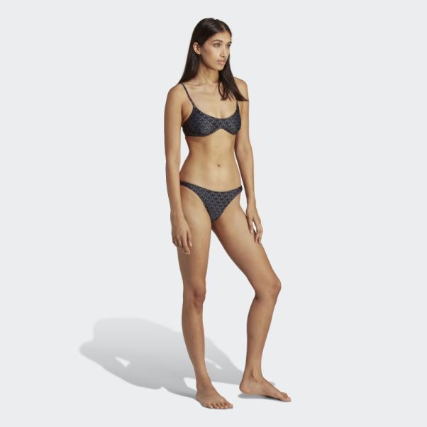 Bas De Bikini Adidas Originals Monogram Noir