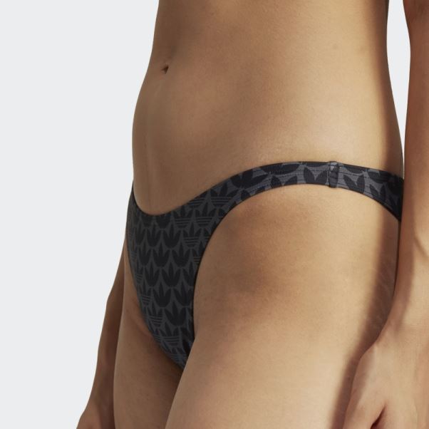 Bas De Bikini Adidas Originals Monogram Noir