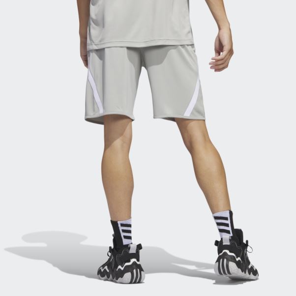 Short Adidas Pro Block Mode Gris Métallisé