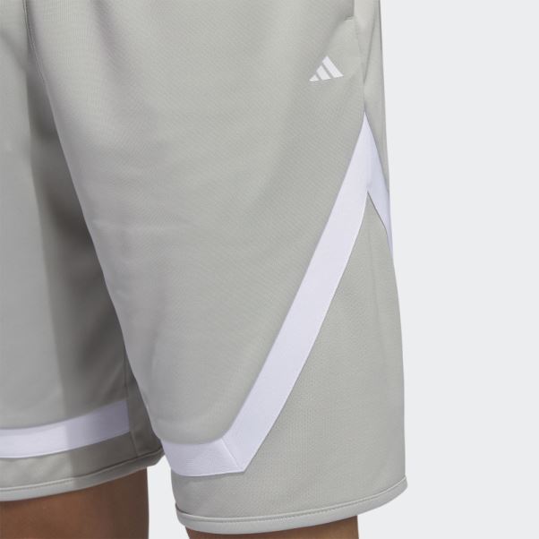 Short Adidas Pro Block Mode Gris Métallisé