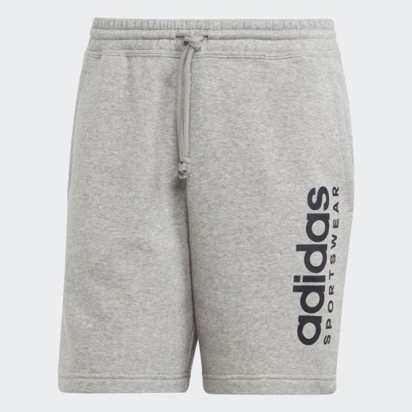 Short Graphique En Polaire Adidas All Szn Gris Moyen