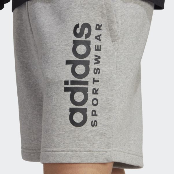 Short Graphique En Polaire Adidas All Szn Gris Moyen