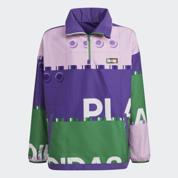 Coupe-vent à Demi-zip Adidas X Classic Lego Violet