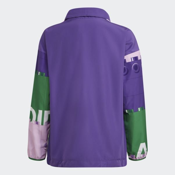 Coupe-vent à Demi-zip Adidas X Classic Lego Violet
