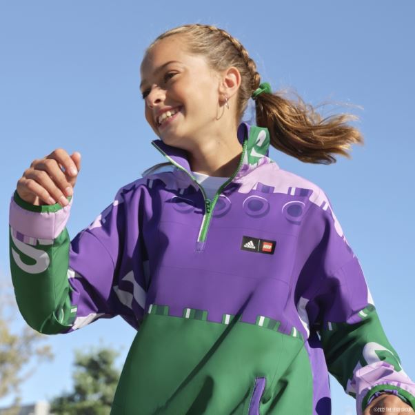 Adidas X Classic Lego Coupe-vent Demi-zip Sharp Violet Fashion