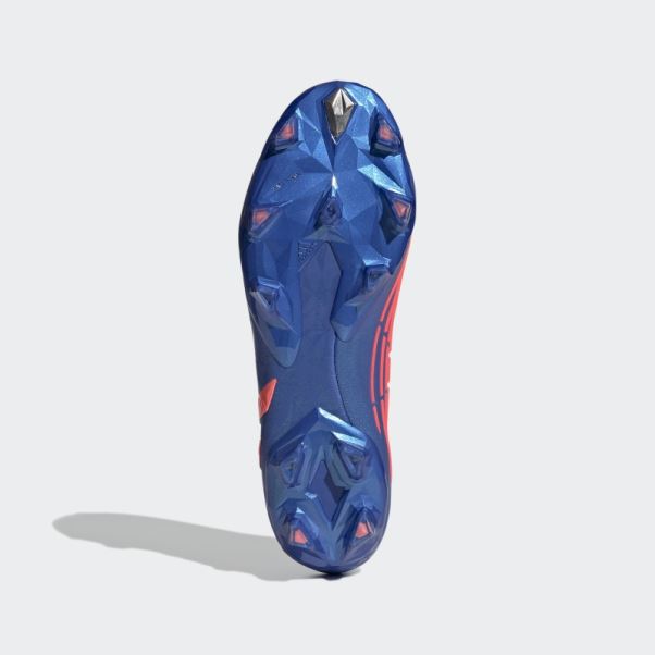 Predator Edge.1 Chaussures Basses Pour Sol Ferme Hi-Res Bleu Adidas