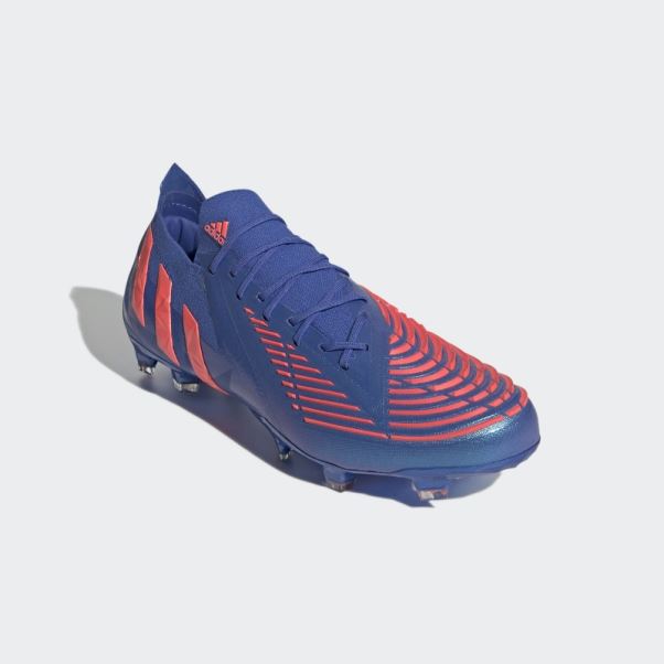 Predator Edge.1 Chaussures Basses Pour Sol Ferme Hi-Res Bleu Adidas