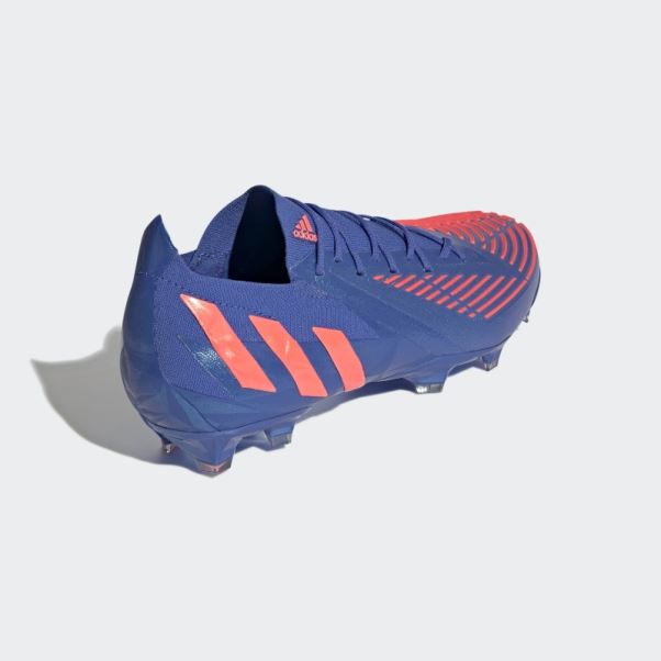 Predator Edge.1 Chaussures Basses Pour Sol Ferme Hi-Res Bleu Adidas