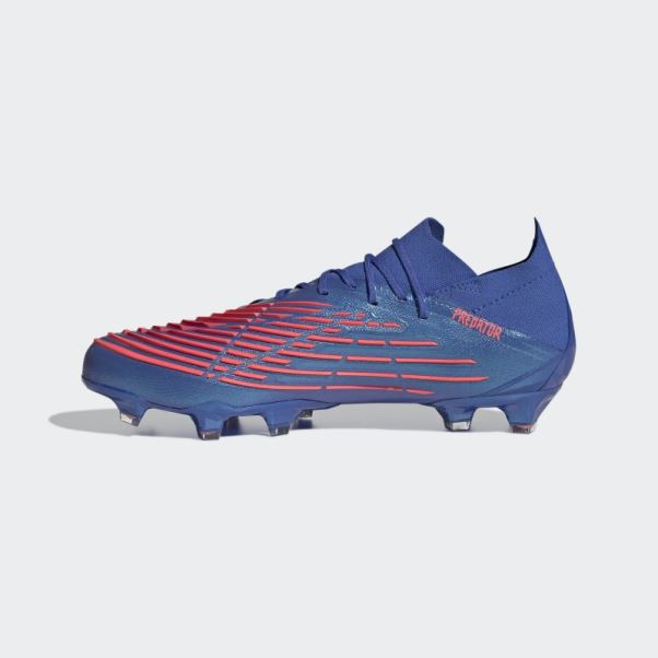 Predator Edge.1 Chaussures Basses Pour Sol Ferme Hi-Res Bleu Adidas