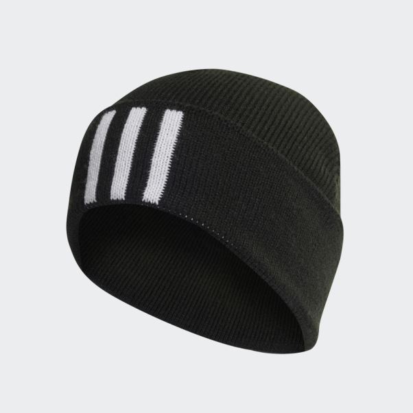 Bonnet Noir 3 Bandes Adidas