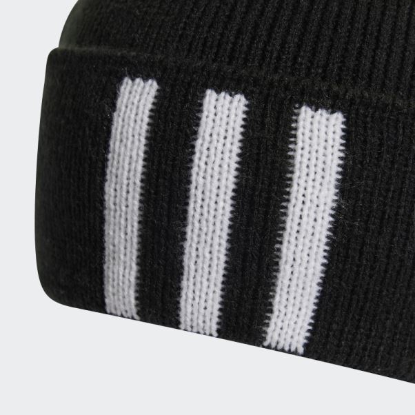 Bonnet Noir 3 Bandes Adidas