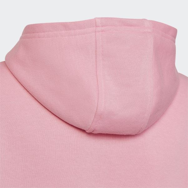 Adidas Sweat à Capuche Trèfle Rose