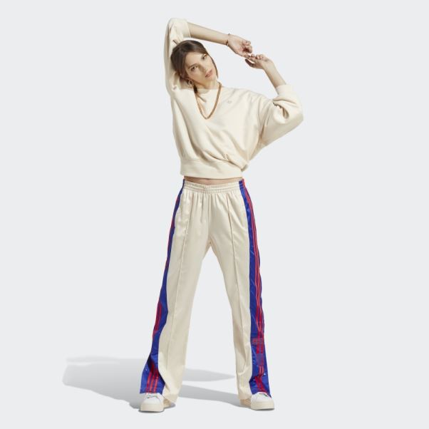 Pantalon Adidas Satin Adibreak Blanc